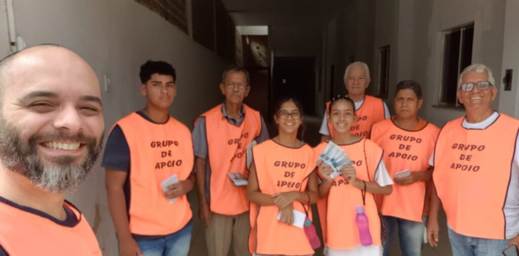 Núcleo CIIB Grande Vitória-ES, em nossa 1a Ação Evangelistica do ano, em Vila Bethânia Viana-ES
