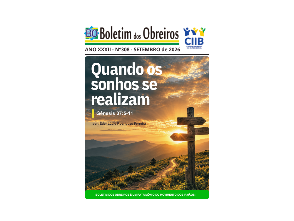 Boletim dos Obreiros setembro 2026